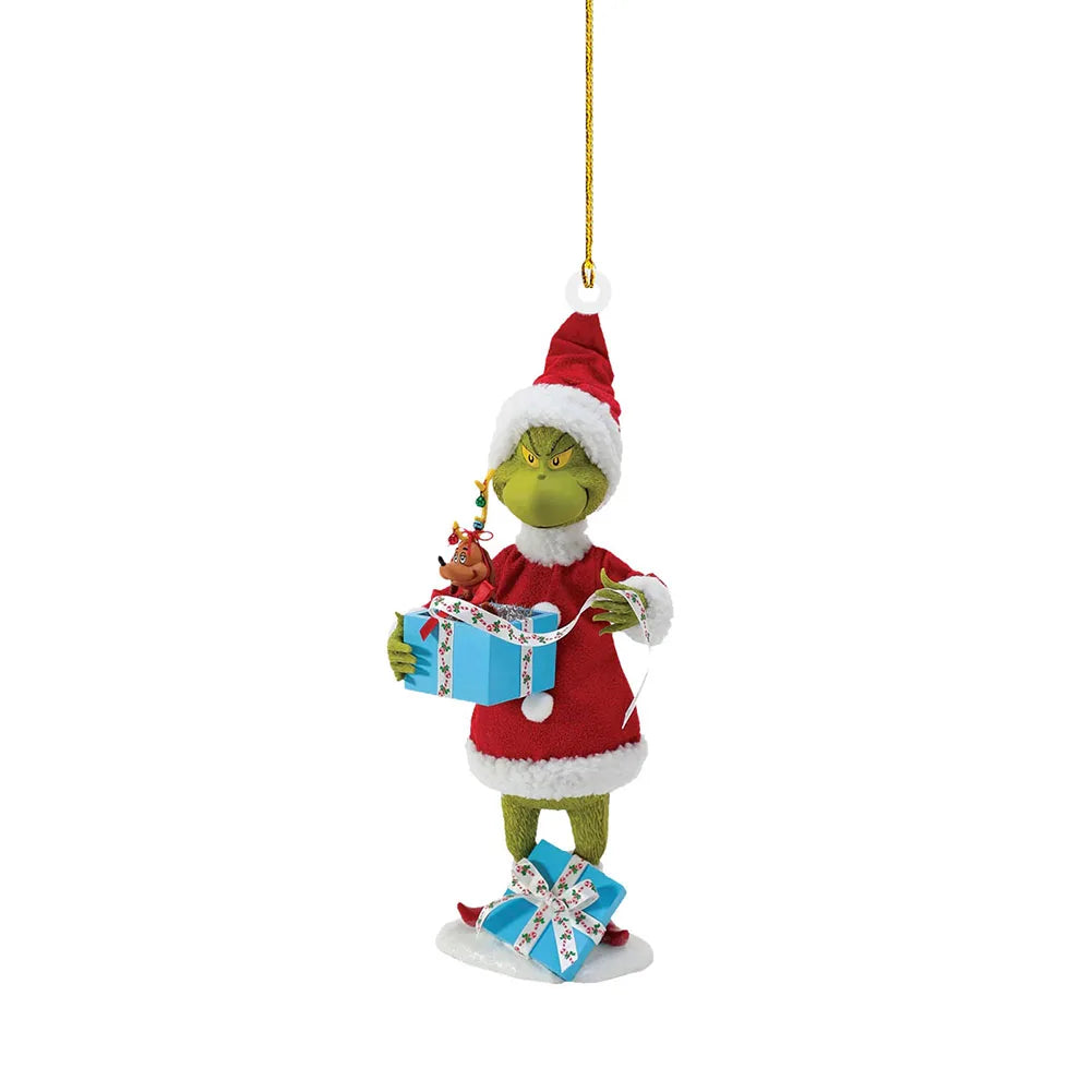 7 piece Christmas Tree Grinch Ornaments set