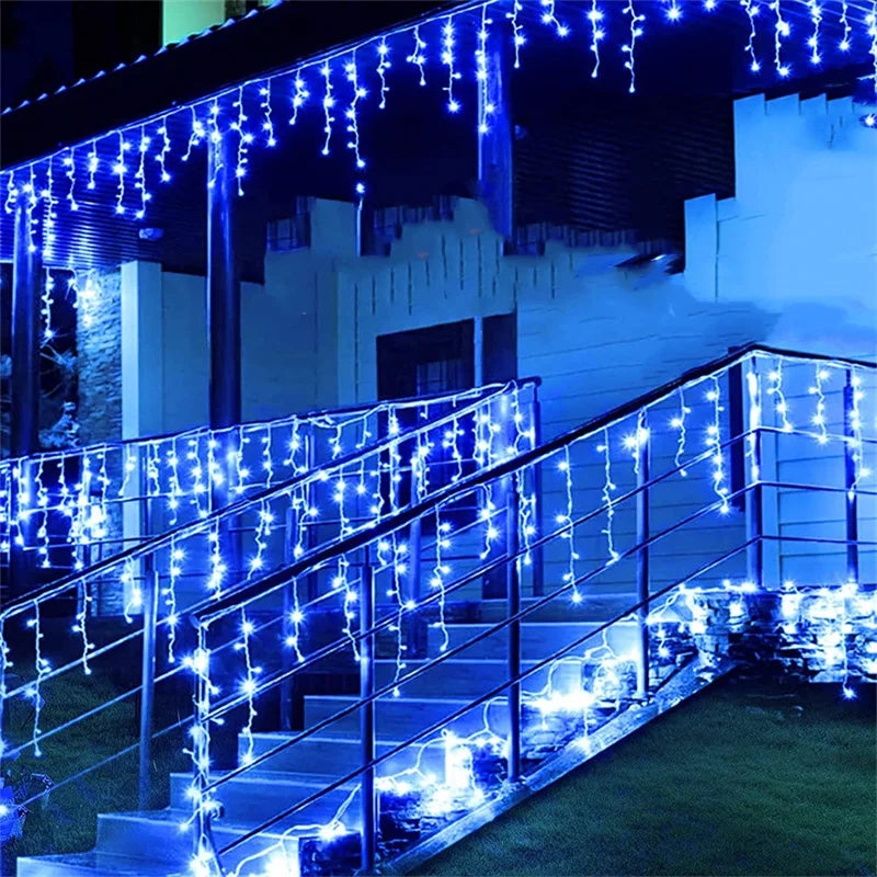 Christmas Lights Waterfall