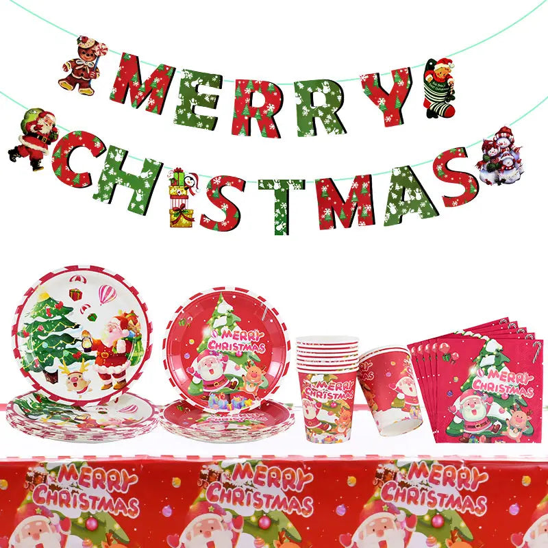 Christmas Disposable Paper Plates