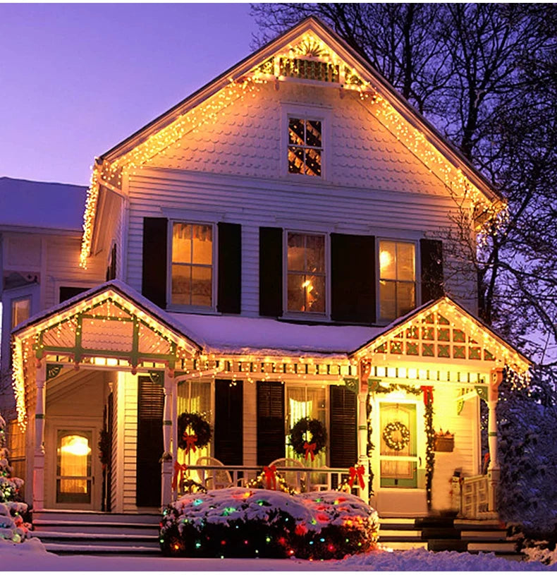 Icicle String Christmas lights