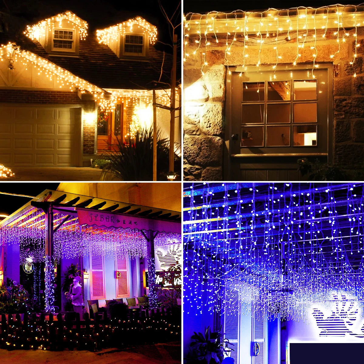 Icicle String Christmas lights