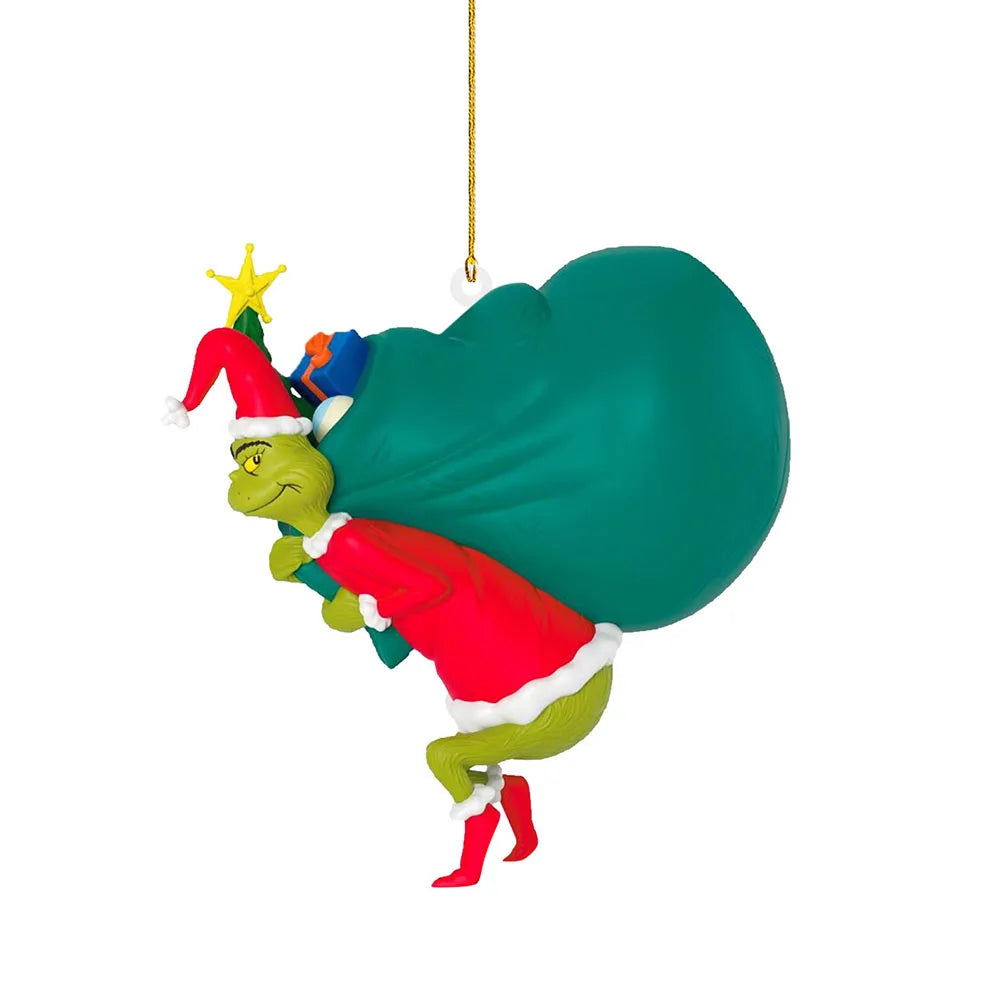 7 piece Christmas Tree Grinch Ornaments set