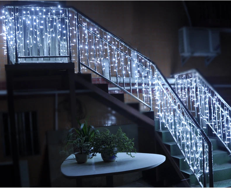 Icicle String Christmas lights