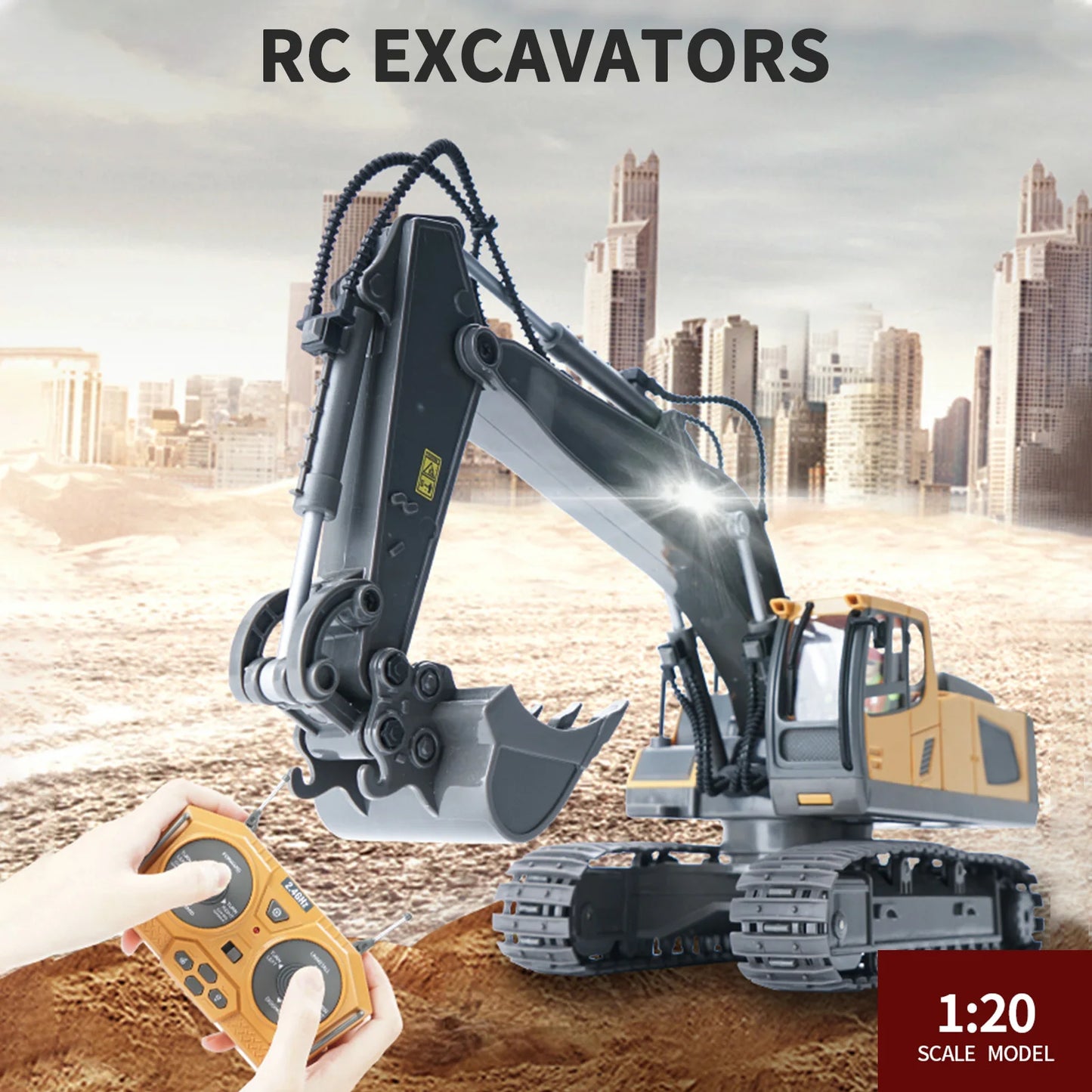 RC Excavator 1/20 2.4GHz 11CH