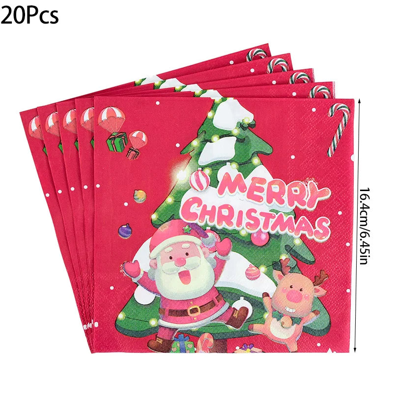 Christmas Disposable Paper Plates