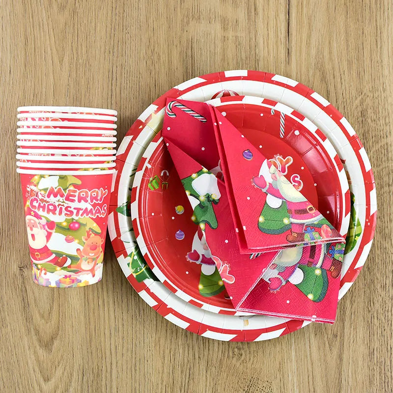 Christmas Disposable Paper Plates