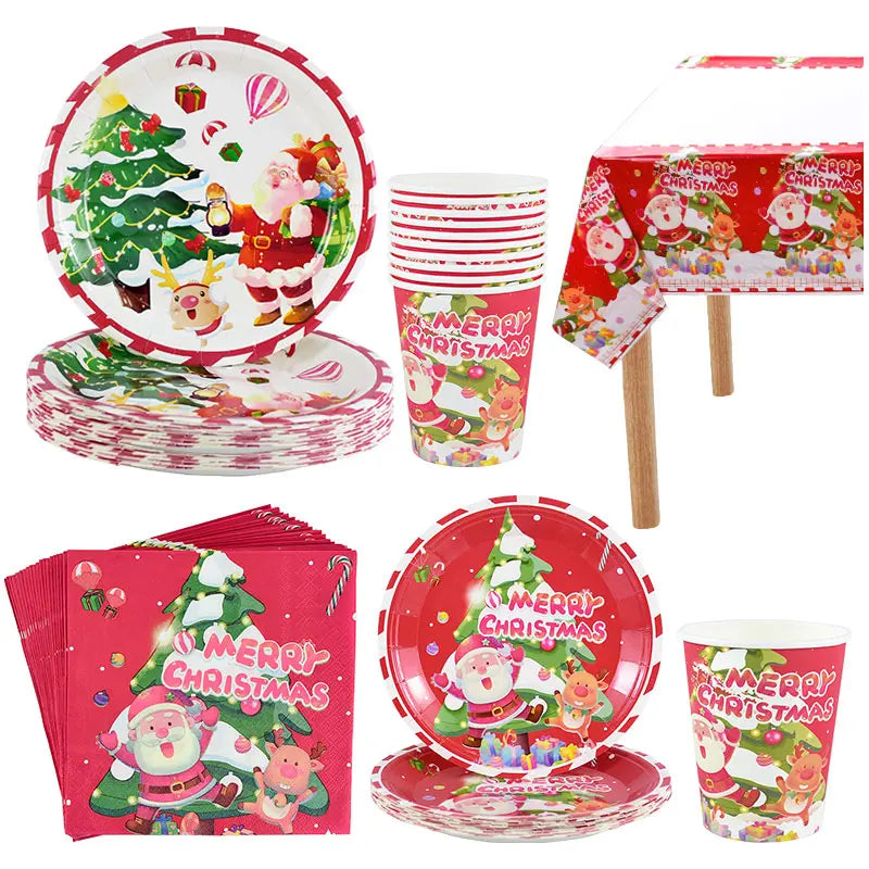 Christmas Disposable Paper Plates